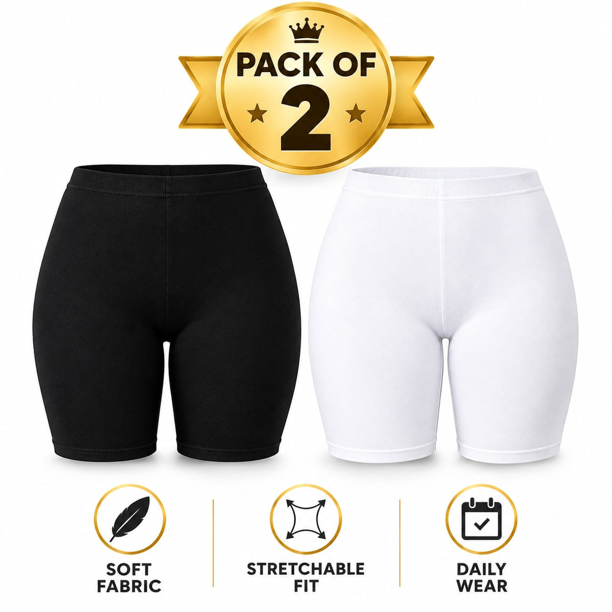 Under Skirt Shorts for Women & Girls Under Dress Shorts High Waist Stretchable Skin Fit Shorties Tights for Women & Girls Cycling Shorts for Women Shorts Biker Bicycle Shorts