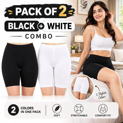 Under Skirt Shorts for Women & Girls Under Dress Shorts High Waist Stretchable Skin Fit Shorties Tights for Women & Girls Cycling Shorts for Women Shorts Biker Bicycle Shorts